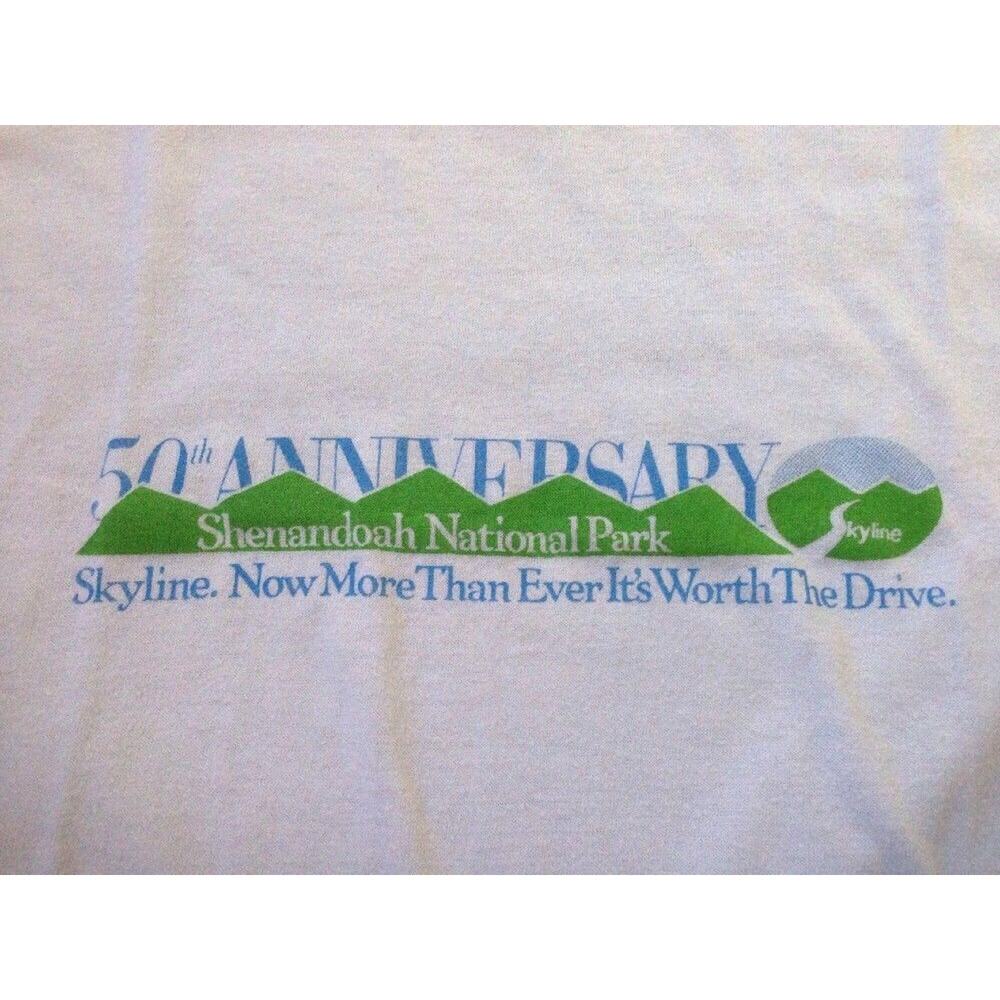 Vtg 1985 Shenandoah National Park Skyline Drive 50th Anniv T-Shirt USA S 30"